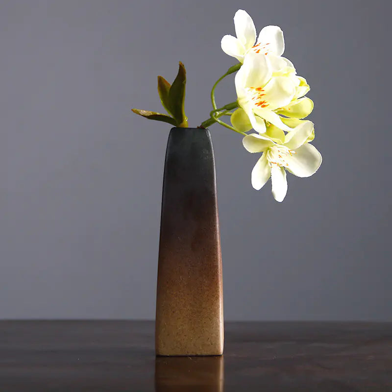 Vintage Ceramic Zen Flower Vase for Home Decor
