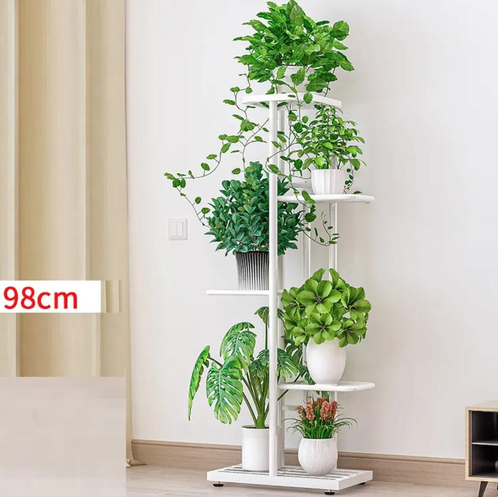 Multi-Layer Flower Pot Stand – Green Radish Storage Balcony Rack